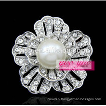 white mother of pearl floral purity pearl pin brooch